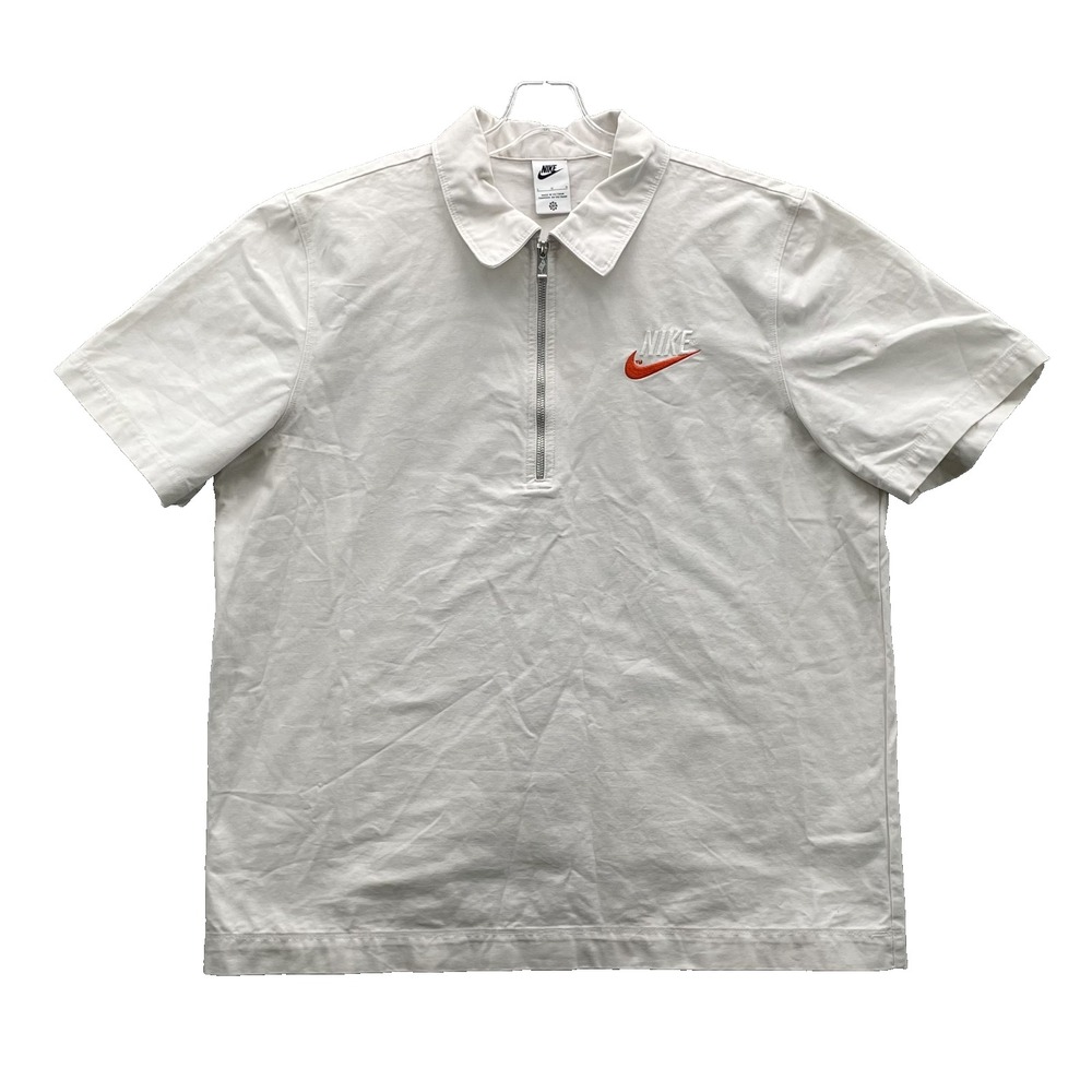 Nike Polo Large Boxy Trend Overshirt Heavy Canvas Retro 90s Skate Y2k Streetwear